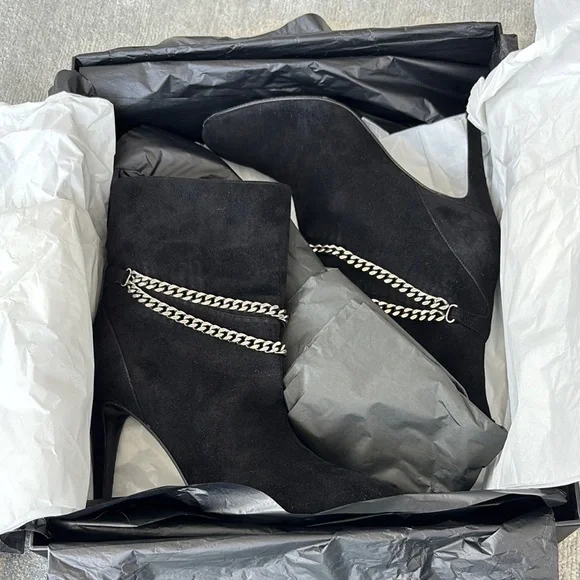 Like New - Saint Laurent Paris Boots - Black Suede - Picture 5 of 9